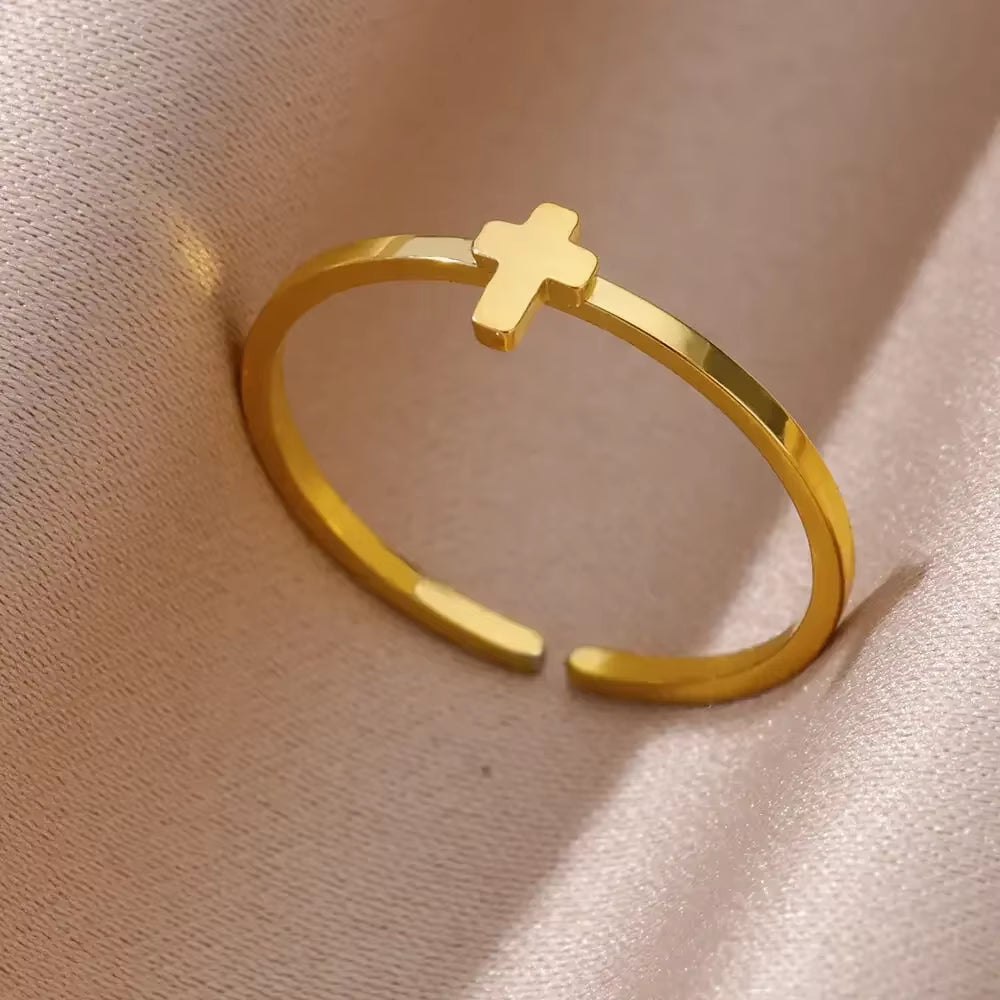 Gold Color Stainless Steel Rings