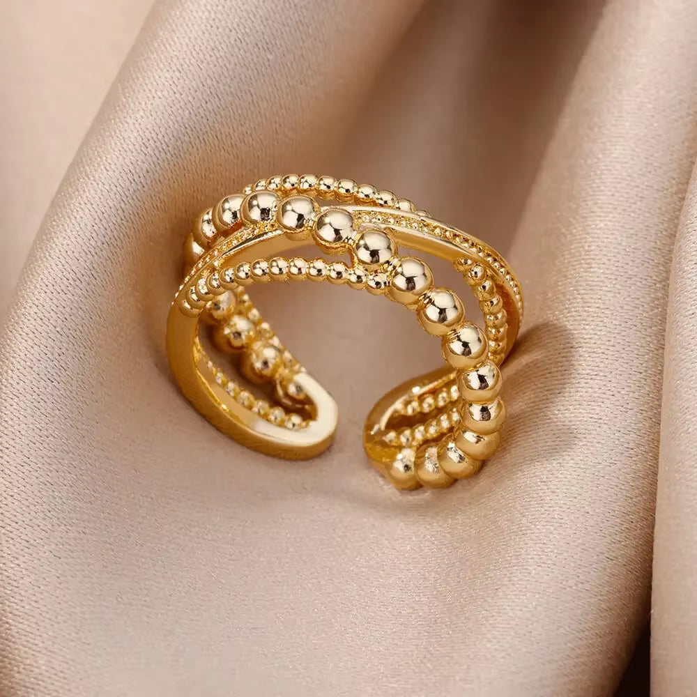 Gold Color Stainless Steel Rings