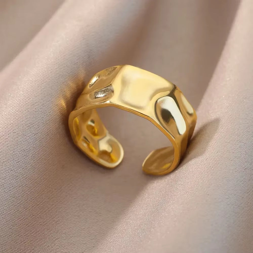 Gold Color Stainless Steel Rings