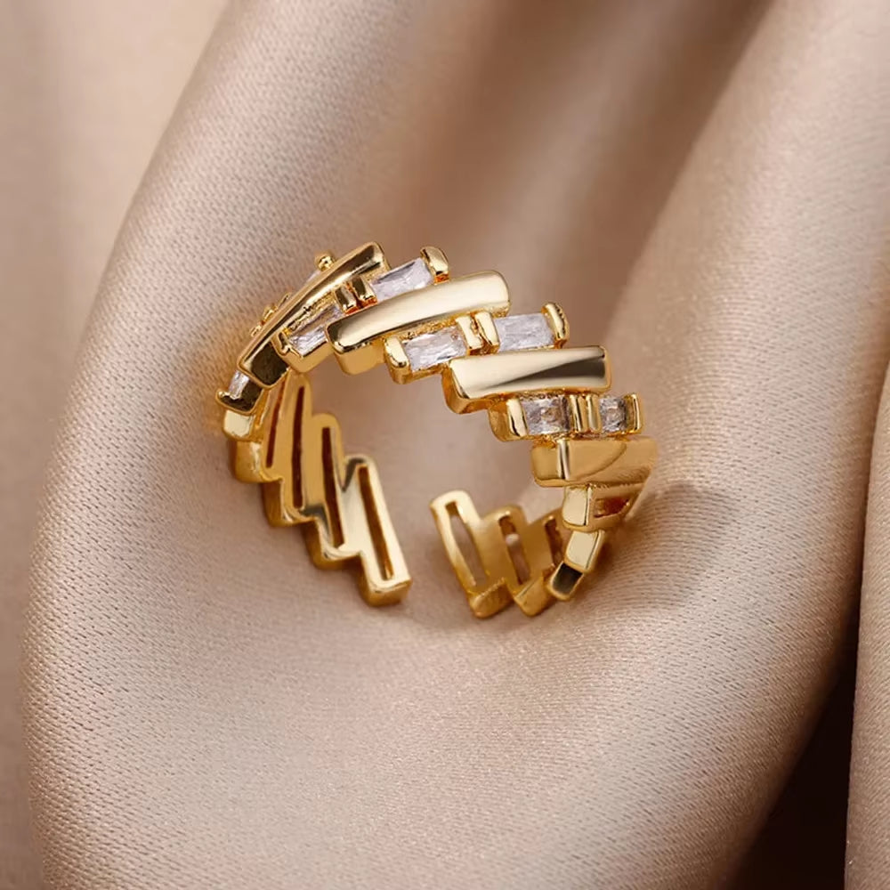Gold Color Stainless Steel Rings