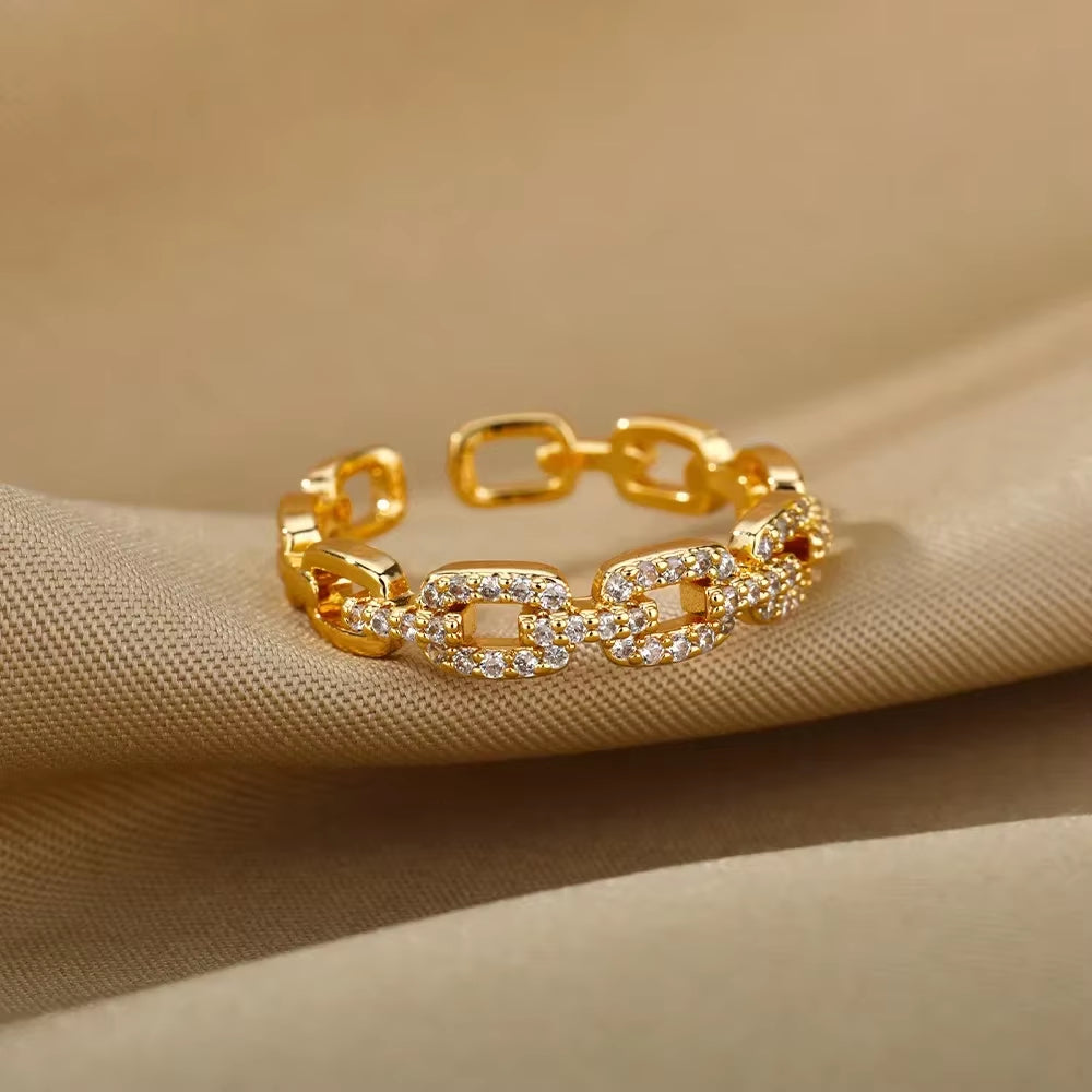 Gold Color Stainless Steel Rings