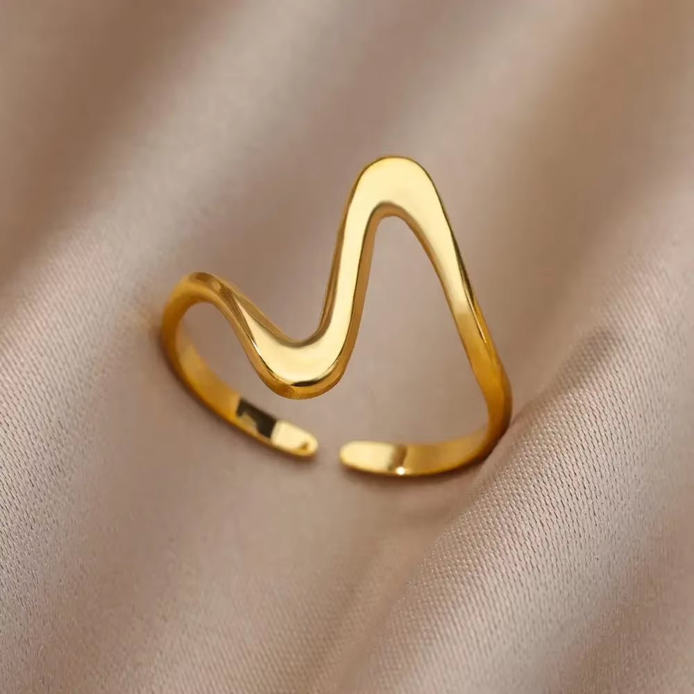 Gold Color Stainless Steel Rings