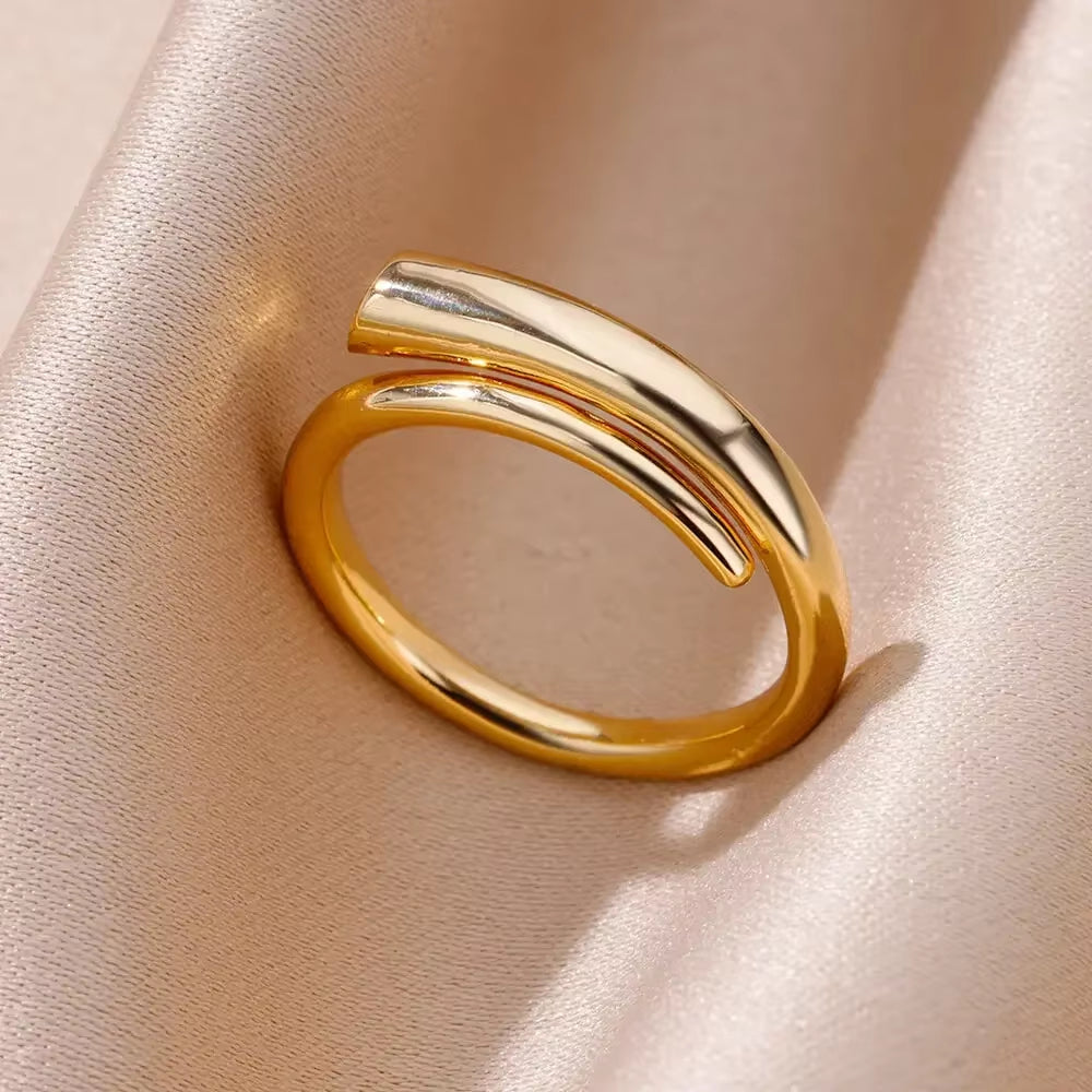 Gold Color Stainless Steel Rings