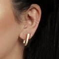Dainty Gold Stud Earrings for Women — 925 Sterling Silver, 18K Gold Plated, Minimalist