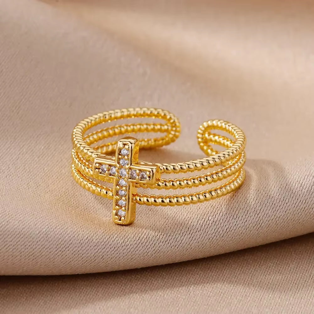 Gold Color Stainless Steel Rings