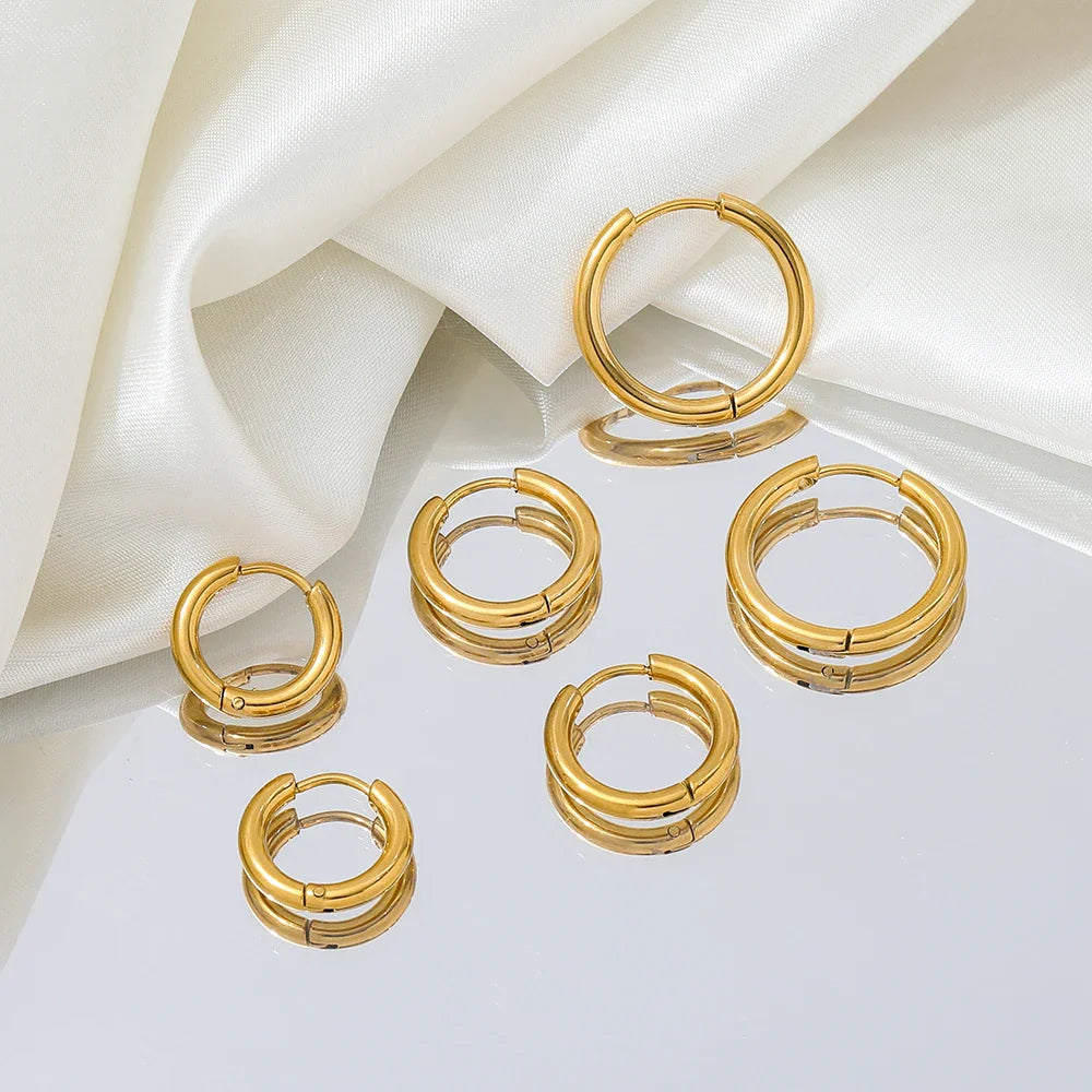 Small Gold Huggie Hoop Earrings — 2.5Mm 18K Gold Plated, 925 Sterling Silver