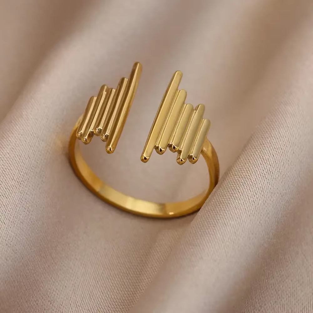 Gold Color Stainless Steel Rings
