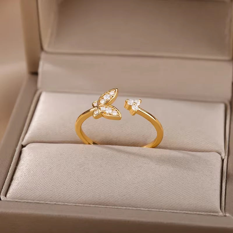 Gold Color Stainless Steel Rings