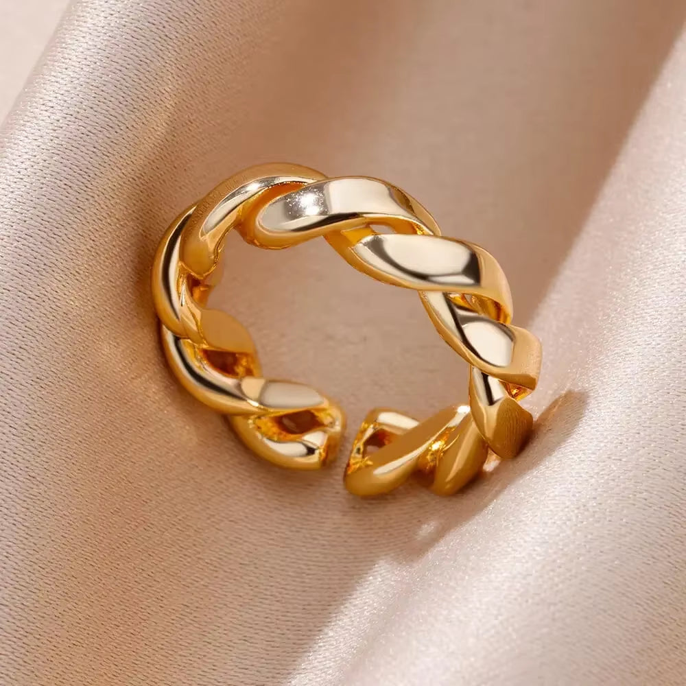 Gold Color Stainless Steel Rings
