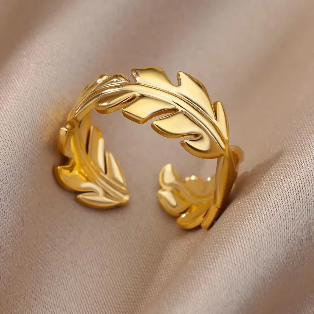 Gold Color Stainless Steel Rings