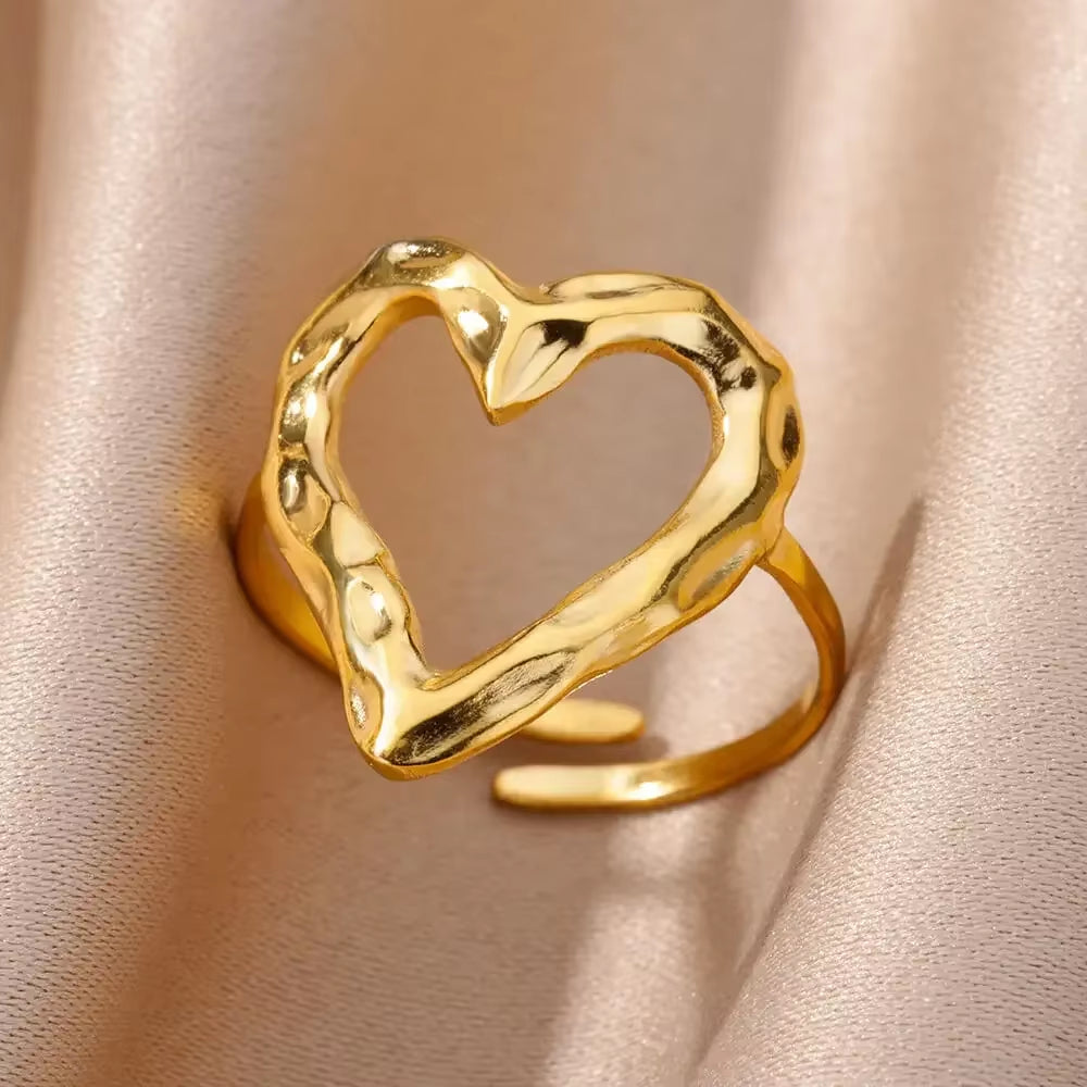 Gold Color Stainless Steel Rings