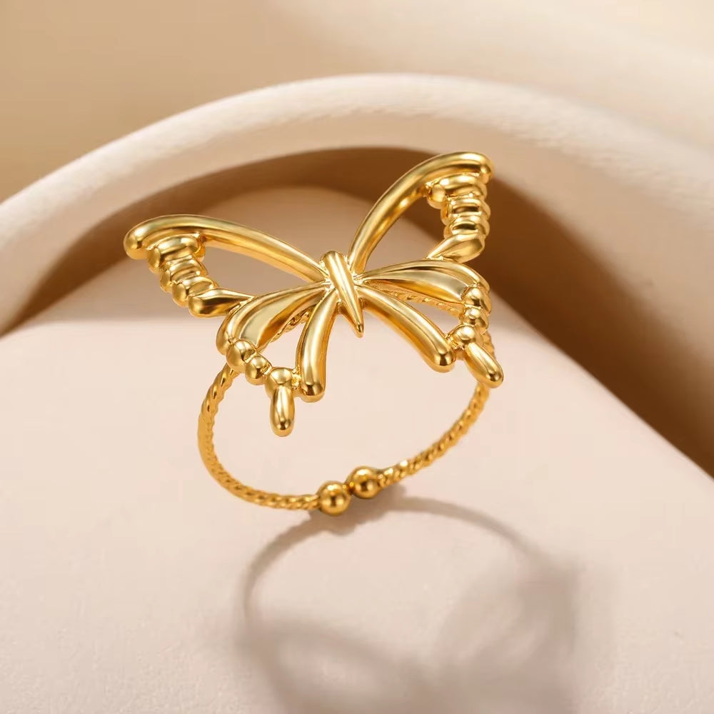 Gold Color Stainless Steel Rings