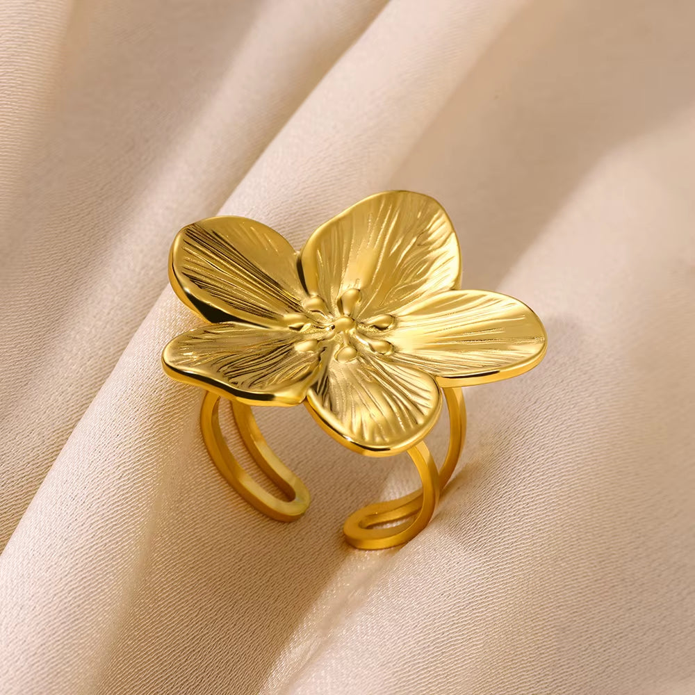 Gold Color Stainless Steel Rings
