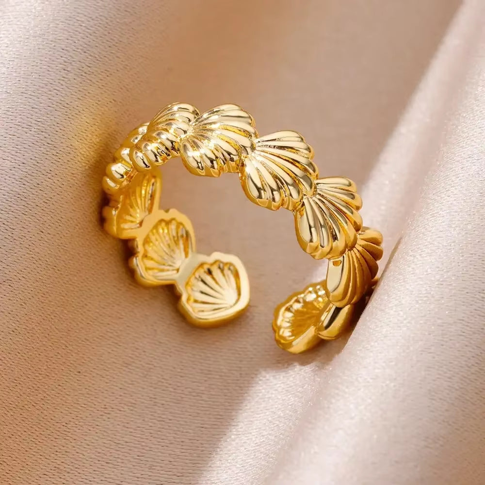 Gold Color Stainless Steel Rings