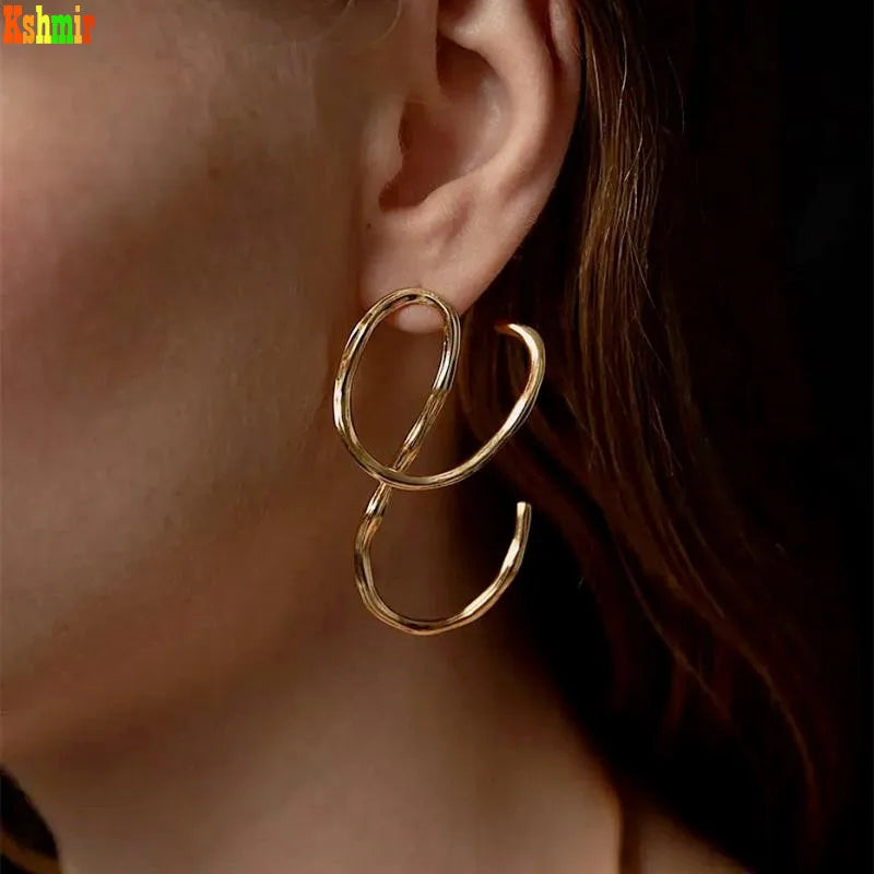 Geometric Line Earrings