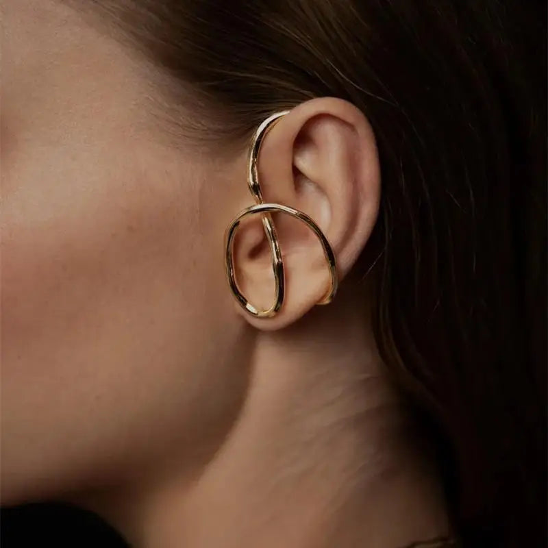 Geometric Line Earrings