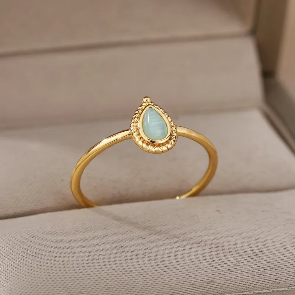 Gold Color Stainless Steel Rings