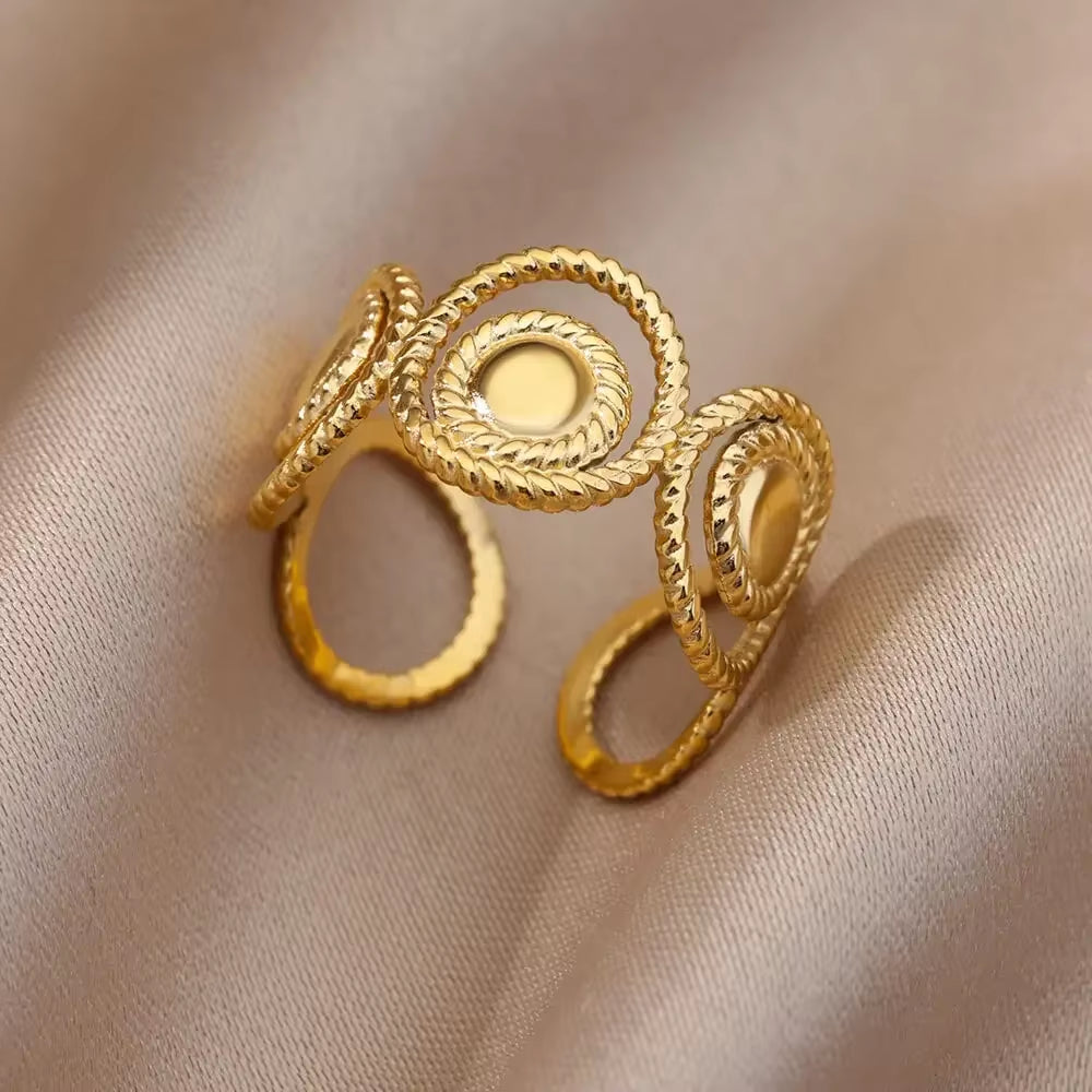 Gold Color Stainless Steel Rings