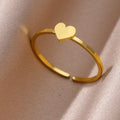 Gold Color Stainless Steel Rings