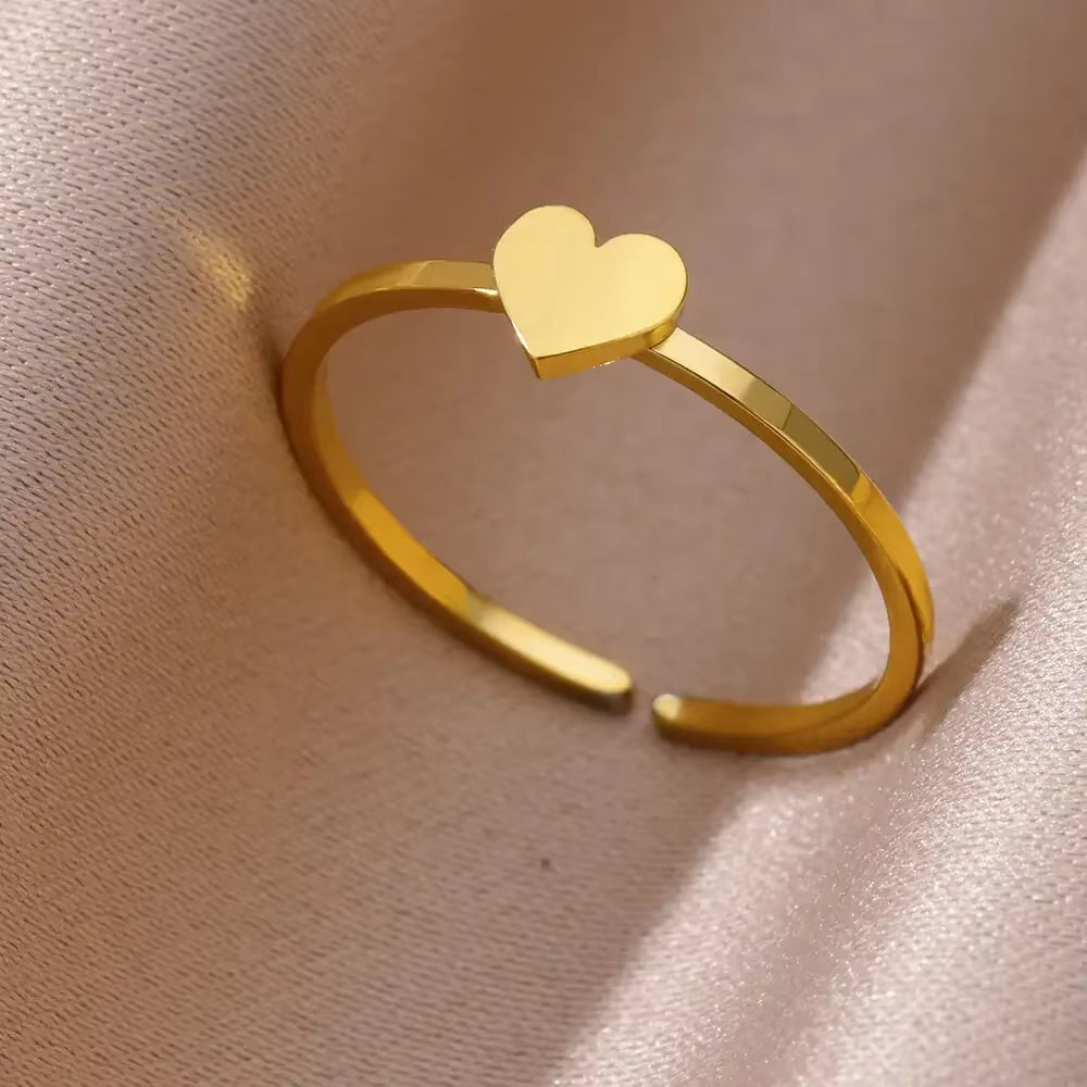 Gold Color Stainless Steel Rings