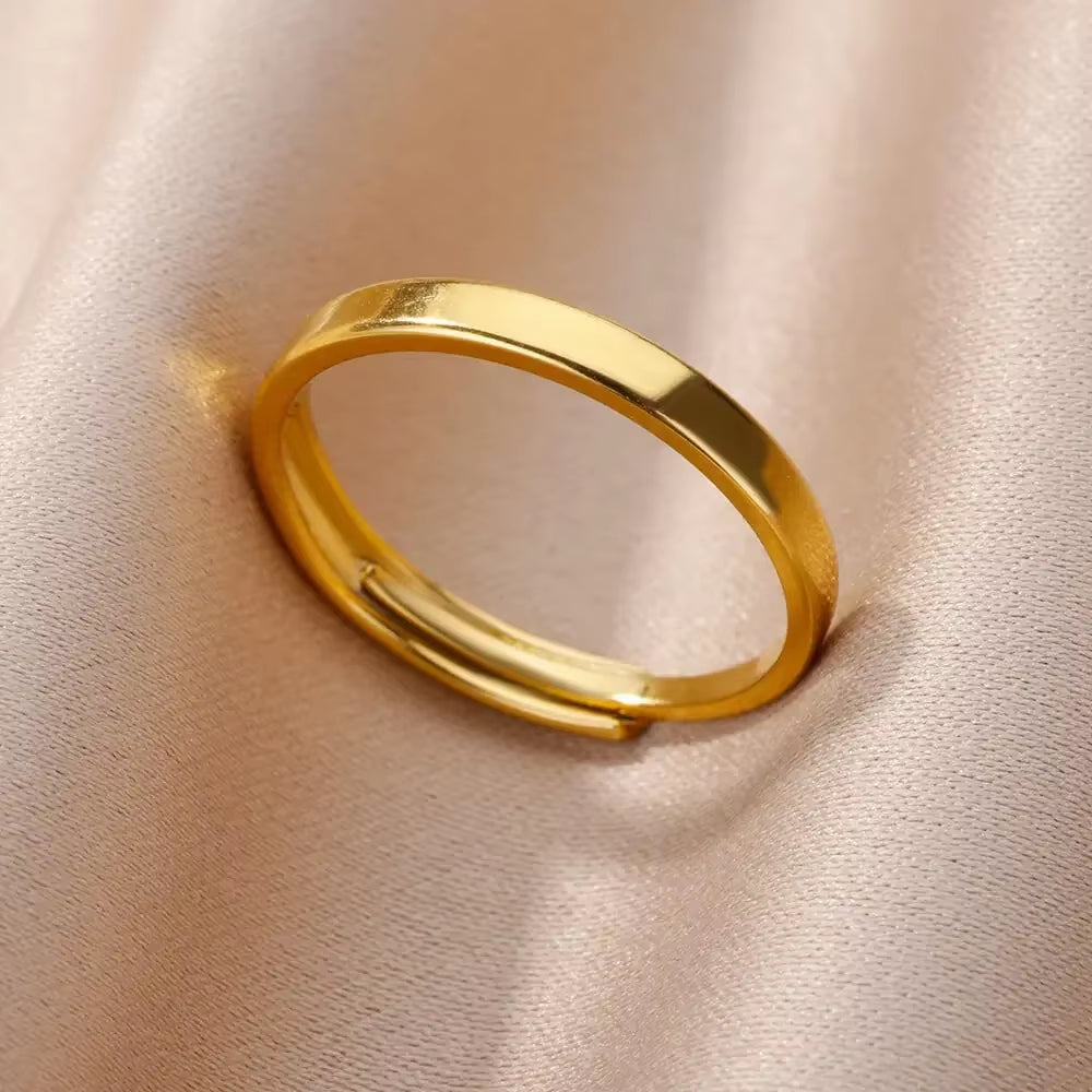 Gold Color Stainless Steel Rings