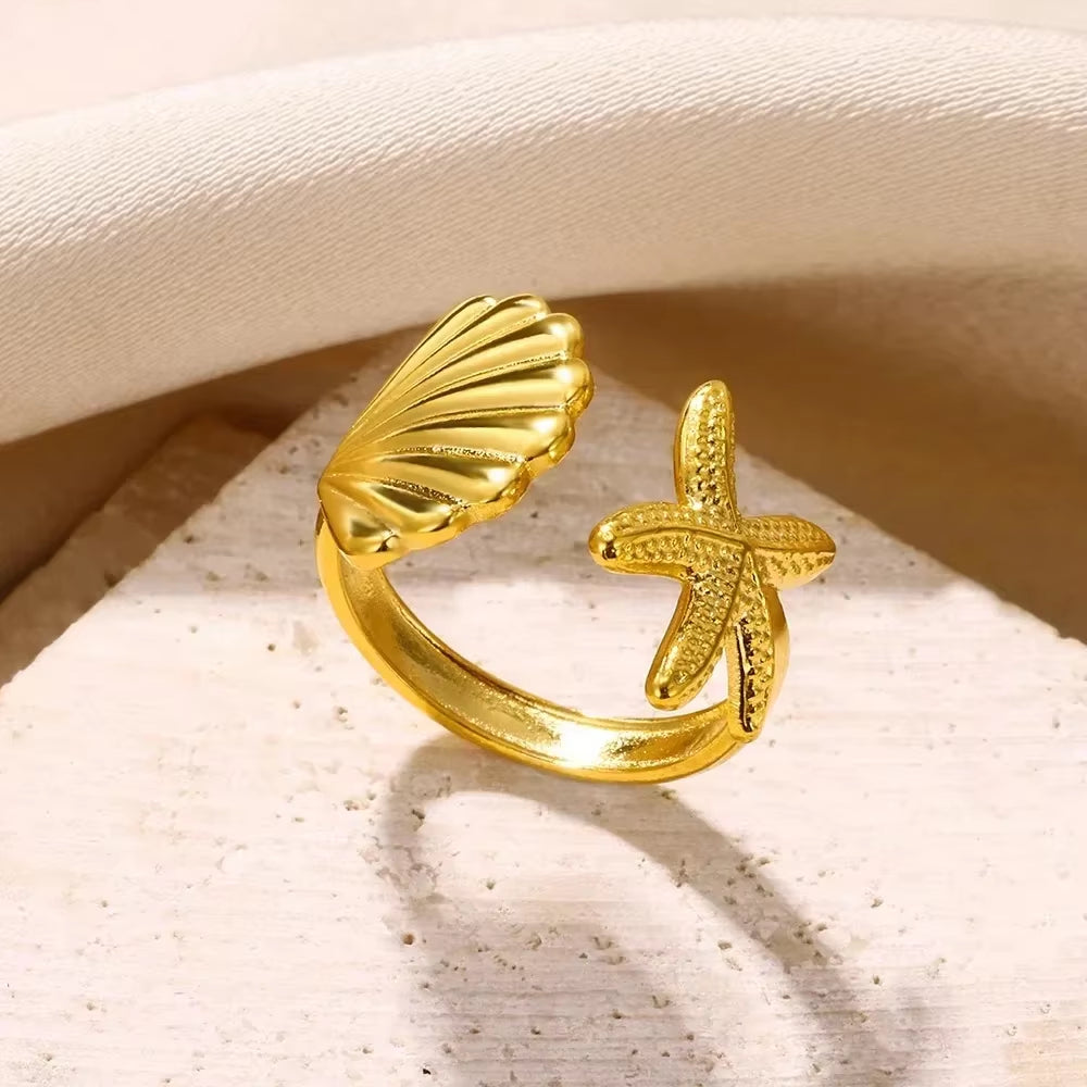 Gold Color Stainless Steel Rings