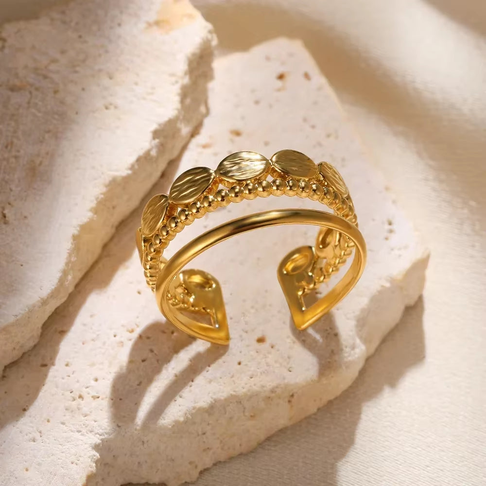 Gold Color Stainless Steel Rings