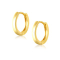 Gold Hoop Earrings — 925 Sterling Silver, 18K Gold Plated, Hypoallergenic
