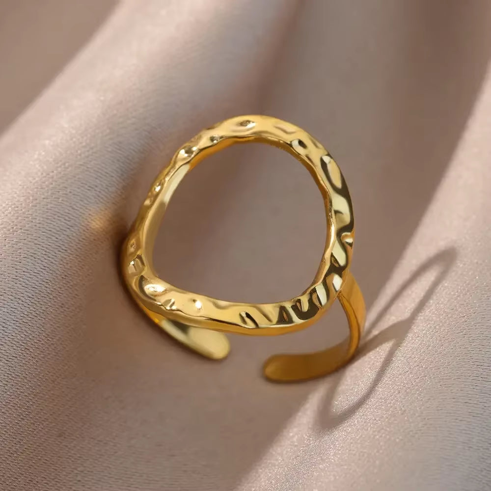 Gold Color Stainless Steel Rings