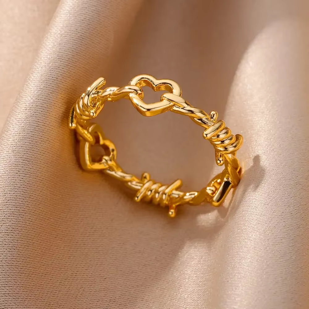 Gold Color Stainless Steel Rings