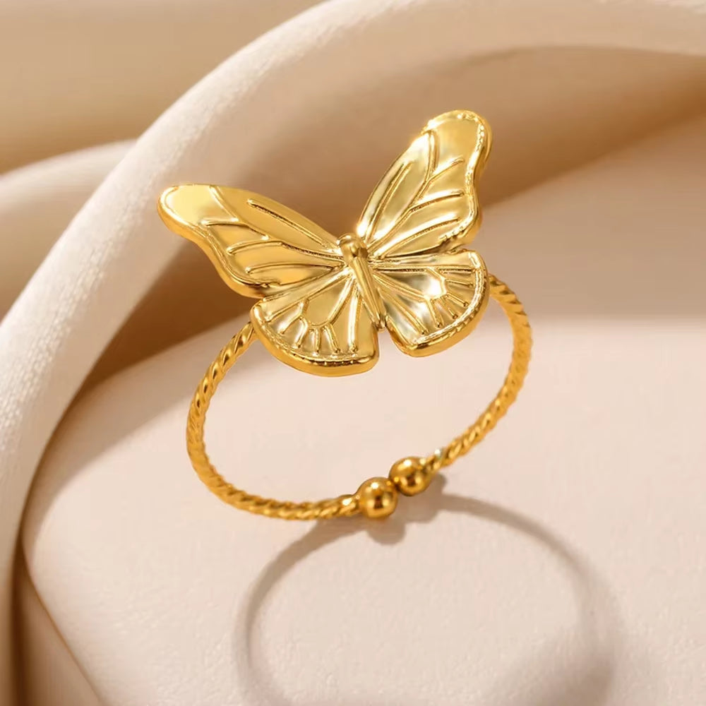 Gold Color Stainless Steel Rings