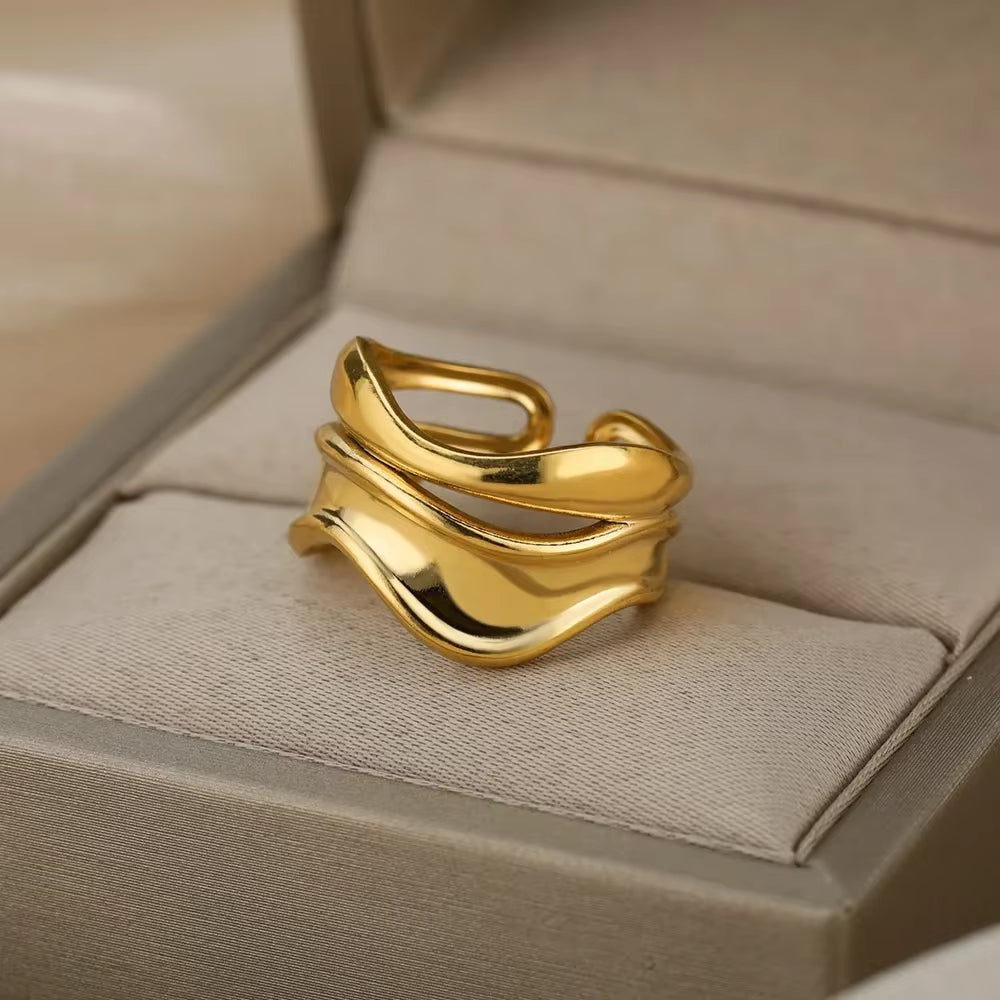 Gold Color Stainless Steel Rings